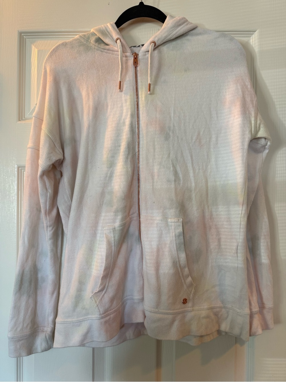 Volcom Light Pink Hoodie with Rose Gold Hardware